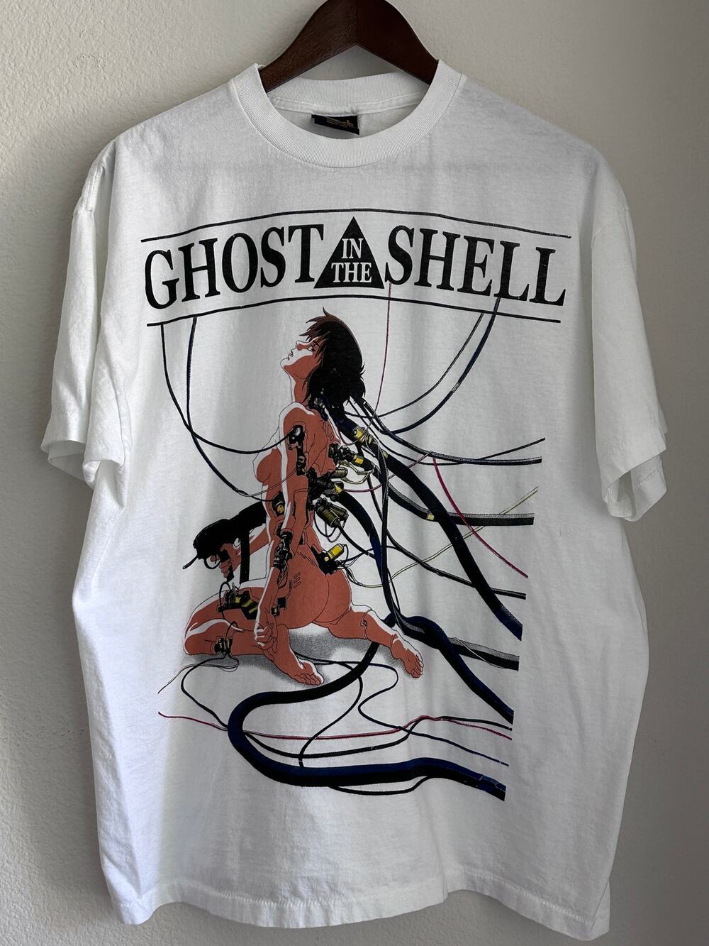 Ghost In The Shell T-shirt Reprint Changes Tag Single Stitch